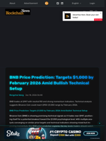 BNB Price Prediction: Targets $1,000 by February 2026 Amid Bullish Technical Setup - Blockchain.News