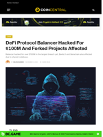 DeFi Balancer Hacked For $100M And Forked Projects Affected