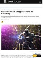 Litecoin's Chain Snapped. So Did Its Credibility? - DailyCoin