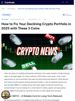 How to Fix Your Declining Crypto Portfolio in 2025 with These 3 Coins