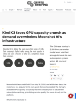 Kimi K3 faces GPU capacity crunch as demand overwhelms Moonshot AI's infrastructure