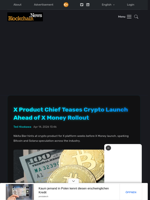 X Product Chief Teases Crypto Launch Ahead of X Money Rollout - Blockchain.News