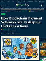 How Blockchain Payment Networks Are Reshaping UK Transactions - Crypto Daily