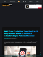 AVAX Price Prediction: Targeting $16-19 Rally Within 4 Weeks as Technical Indicators Signal Potential Reversal - Blockchain.News