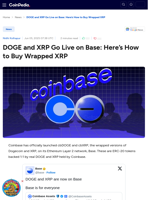 DOGE and XRP Go Live on Base: Here’s How to Buy Wrapped XRP