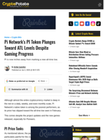 Pi Network's PI Token Plunges Toward ATL Levels Despite Gaming Progress