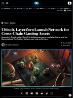 Ubisoft, LayerZero Launch Network for Cross-Chain Gaming Assets - Decrypt