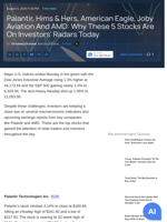 PLTR, HIMS, AEO, JOBY, AMD: 5 Trending Stocks Today - Advanced Micro Devices (NASDAQ:AMD), American Eagle Outfitters (NYSE:AEO) - Benzinga