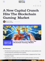 A New Capital Crunch Hits The Blockchain Gaming Market – CryptoNinjas