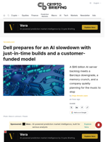 Dell prepares for an AI slowdown with just-in-time builds and a customer-funded model