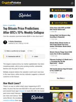 Top Bitcoin Price Predictions After BTC's 15% Weekly Collapse