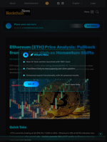 Ethereum (ETH) Price Analysis: Pullback from All-Time High as Momentum Shifts - Blockchain.News