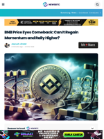 BNB Price Eyes Comeback: Can It Regain Momentum and Rally Higher?