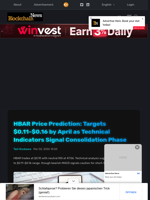 HBAR Price Prediction: Targets $0.11-$0.16 by April as Technical Indicators Signal Consolidation Phase - Blockchain.News
