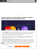 Mastercard Partners with Polygon to Replace Complex Wallet Addresses with Simple Usernames - Brave New Coin