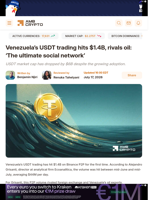 Venezuela’s USDT trading hits $1.4B, rivals oil: ‘The ultimate social network’ - AMBCrypto