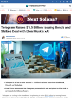 Telegram Raises $1.5 Billion Issuing Bonds and Strikes Deal with Elon Musk’s xAI 