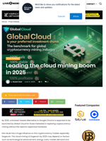 Leading the cloud mining boom in 2025 | Live Bitcoin News
