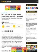 OKX CEO Star Xu Slams Huione Group After $15B DOJ Crackdown