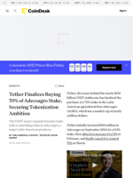 Tether Finalizes Buying 70% of Adecoagro Stake, Shakes Up Board Members
