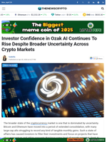 Investor Confidence in Ozak AI Continues To Rise Despite Broader Uncertainty Across Crypto Markets - TheNewsCrypto