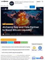 Alchemy Pay and Yala Partner to Boost Bitcoin Liquidity | Live Bitcoin News