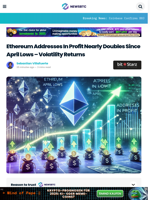 Ethereum Addresses In Profit Nearly Doubles Since April Lows – Volatility Returns