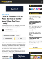 CASHCAT Plummets 65% in a Week: The Doom of Another Meme Coin or New Pump Loading?