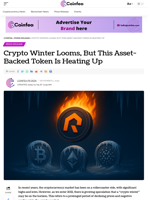 Crypto Winter Looms, But This Asset-Backed Token Is Heating Up - Coinfea