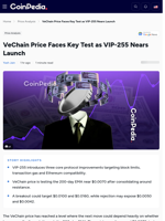 VeChain Price Faces Key Test as VIP-255 Nears Launch