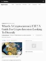 What Is A Cryptocurrency ETF? A Guide For Crypto Investors Looking To Diversify