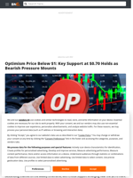 Optimism Price Below $1: Key Support at $0.70 Holds as Bearish Pressure Mounts - Brave New Coin
