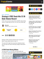 Strategy's STRC Stock Hits $1.1B Daily Volume Record