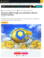 Monad Gains Bitcoin Liquidity as Chainlink Enables cbBTC Bridge from Base
