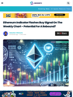 Ethereum Indicator Flashes Buy Signal On The Weekly Chart – Potential For A Rebound?