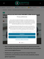 Uber Signals Shift with Interest in Stablecoin Payments