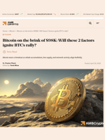 Bitcoin on the brink of $98K: Will these 2 factors ignite BTC's rally? - AMBCrypto