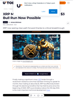 XRP Makes Critical Breakthrough: $3 Bull Run Now Possible