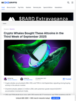 Crypto Whales Accumulate LINK, CRO, and TON This Week