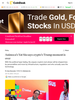 Animoca’s Yat Siu says crypto’s Trump moment is over and structure is taking over