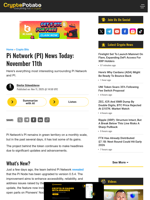Pi Network (PI) News Today: November 11th