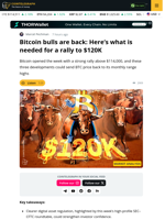 Bitcoin Turns Bullish 3 Reasons Why $120K Could Be Next