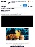 Dogecoin to Face 100 Million DOGE Hit: End of Bull Run?