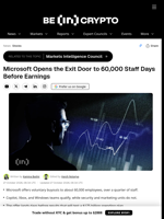 Microsoft Opens the Exit Door to 60,000 Staff Days Before Earnings