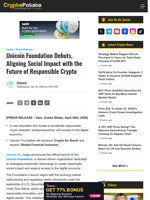 Unicoin Foundation Debuts, Aligning Social Impact with the Future of Responsible Crypto