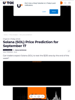 Solana (SOL) Price Prediction for September 17 - U.Today