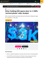 ETH Fractal Eyes $18K as Bullish Breakout Accelerates