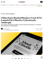 China State-Backed Hackers Used AI To Launch First Massive Cyberattack: Anthropic - Decrypt