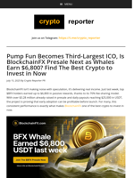 Pump Fun Becomes Third-Largest ICO, Is BlockchainFX Presale Next as Whales Earn $6,800? Find The Best Crypto to Invest in Now