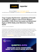 Top Crypto Performers | Qubetics in Stage 21 | Bittensor’s 45% Rally | Monero at $250